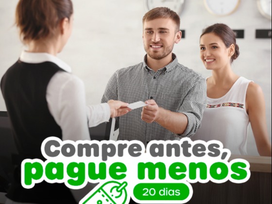 COMPRE ANTES, PAGUE MENOS